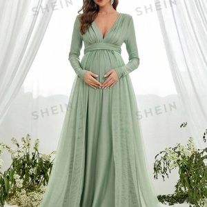SHEIN Green Maxi Dress